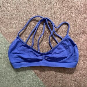 Free People Vibrant Blue Strappy Sports Bra